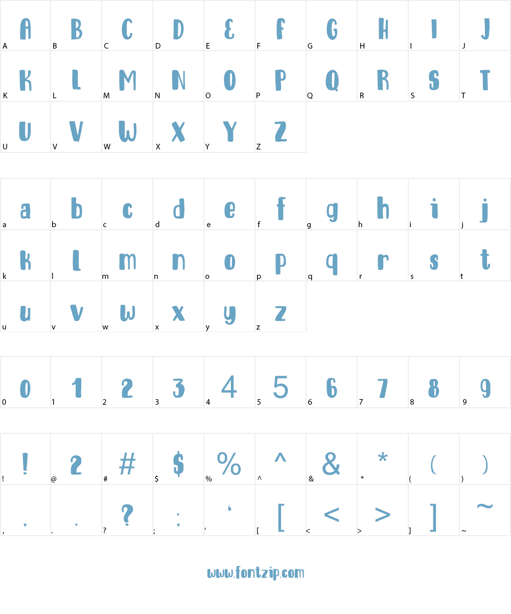 DK Entourage Font Character